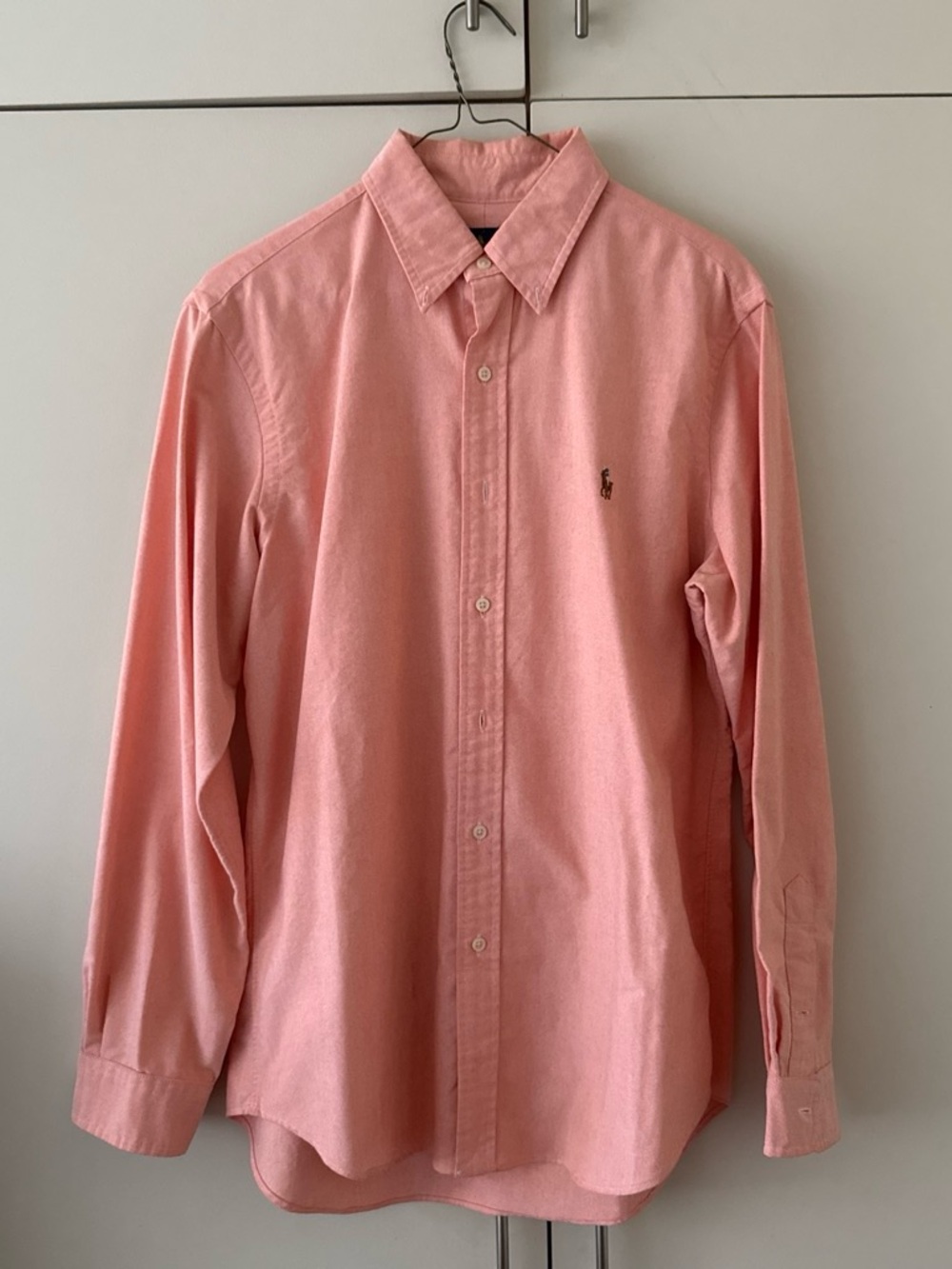 Ralph Lauren Men's Light Pink Oxford-Style Button Shirt